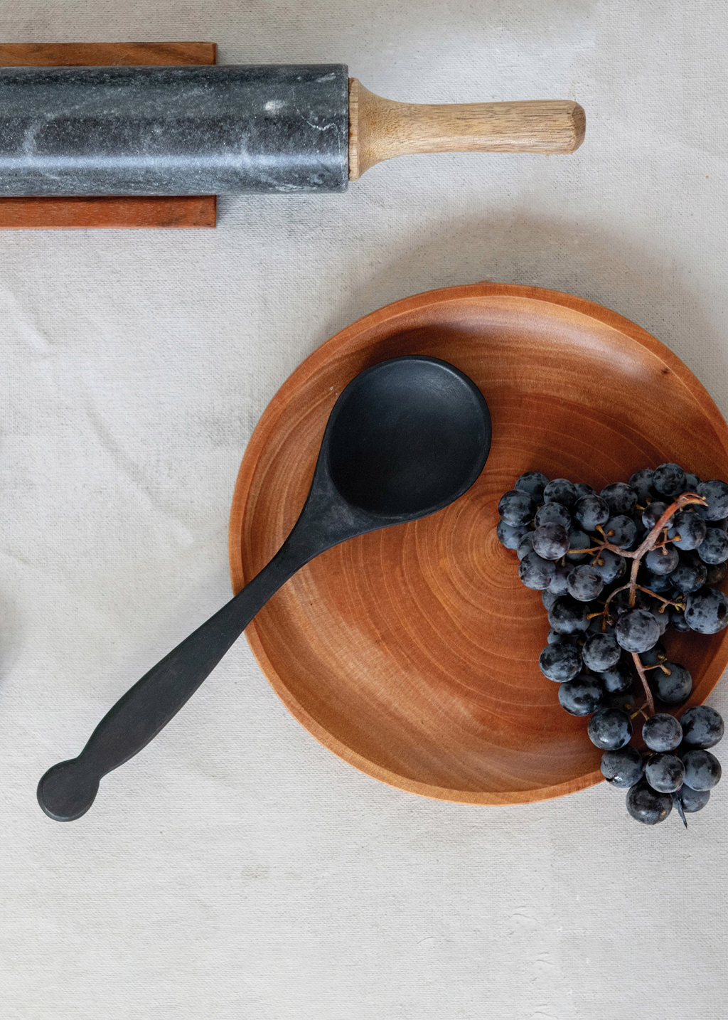 10" Black Acacia Spoon