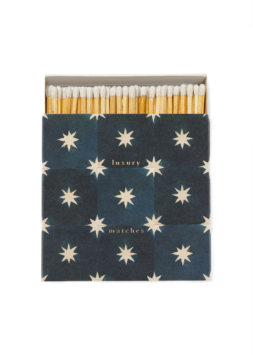 Navy Star Tile Square Matchbox