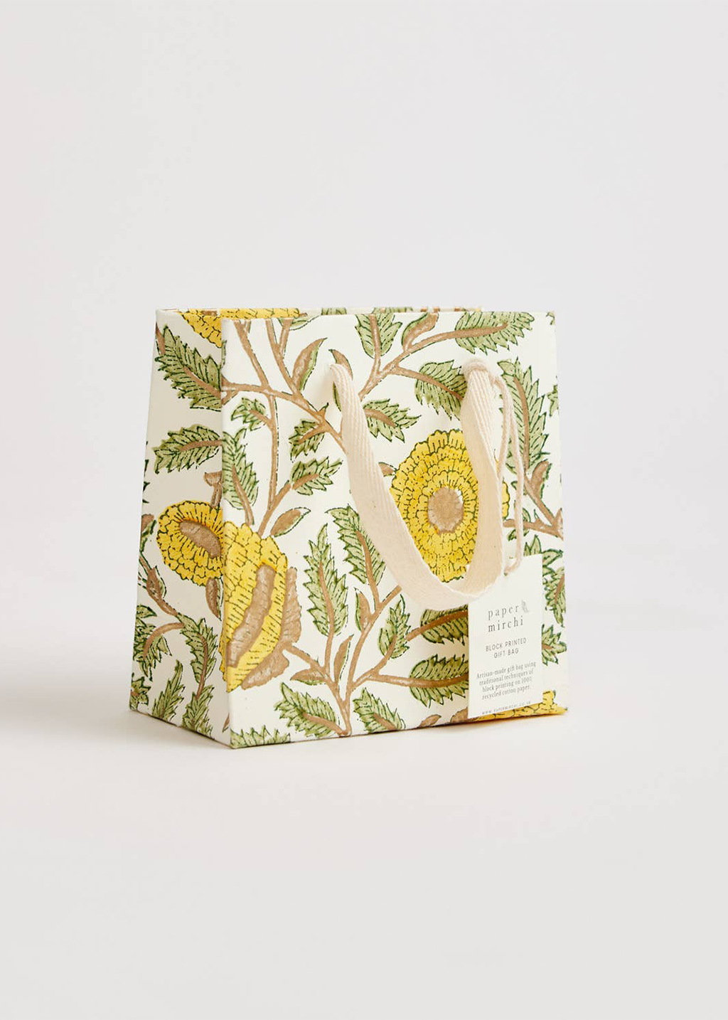 Block Print Gift Bag | Sunshine (S)