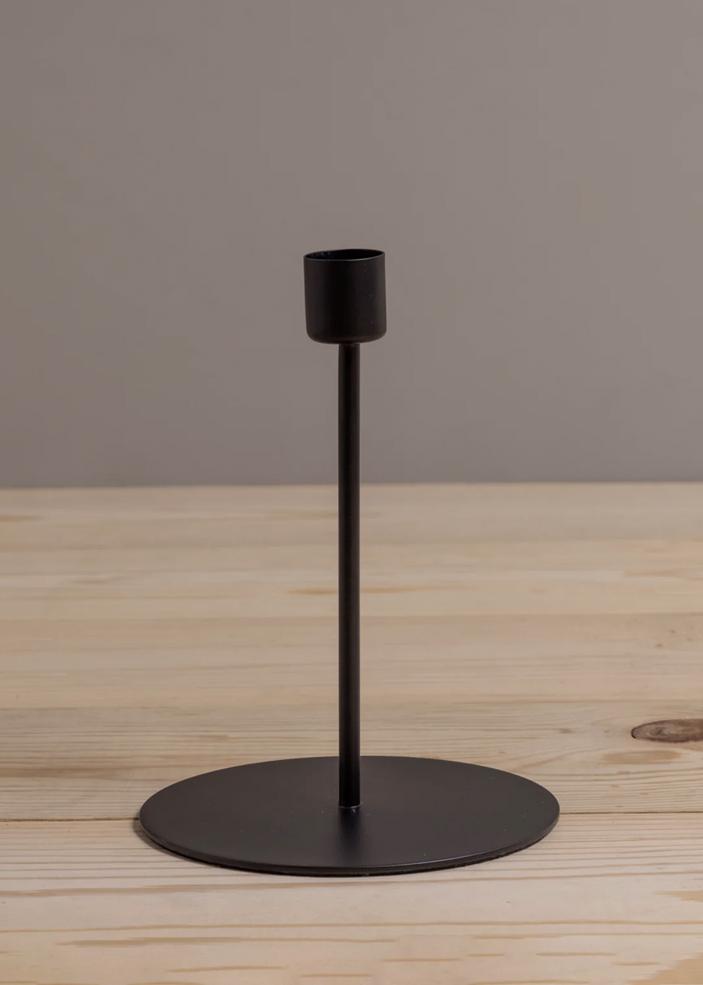 Kent Black Candlestick Tall