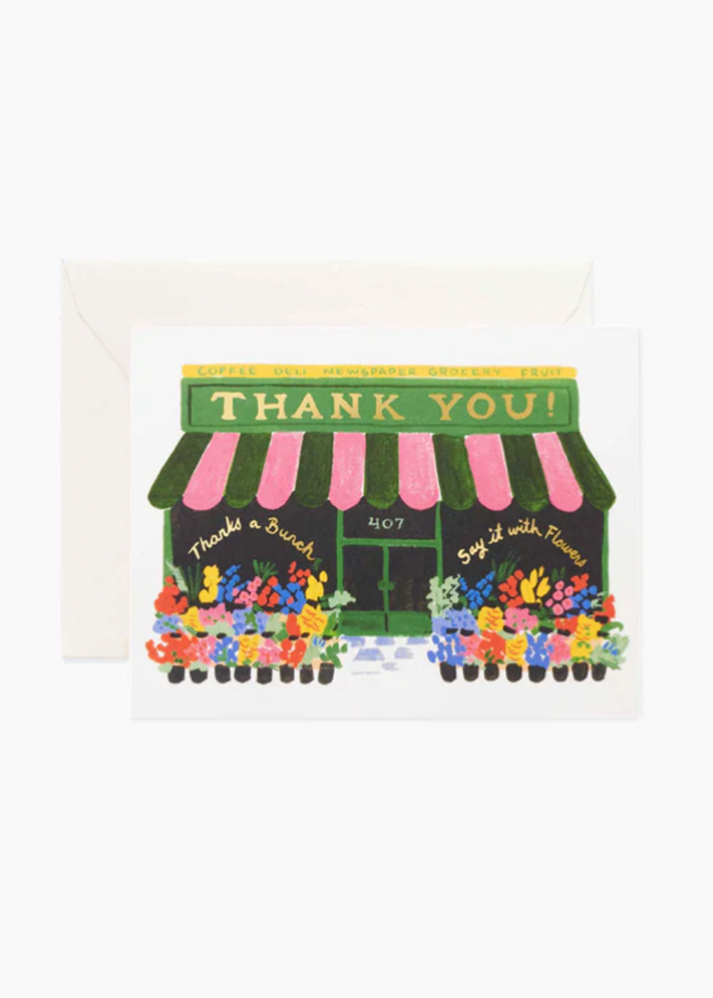 Flower Shop Thank you Card