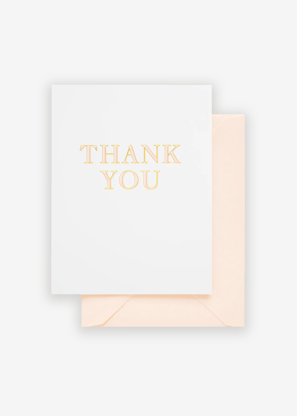 Pink Thank You Card