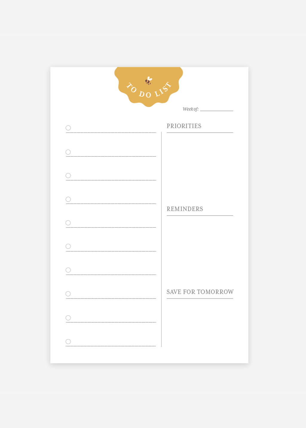 To Do List Planner Notepad