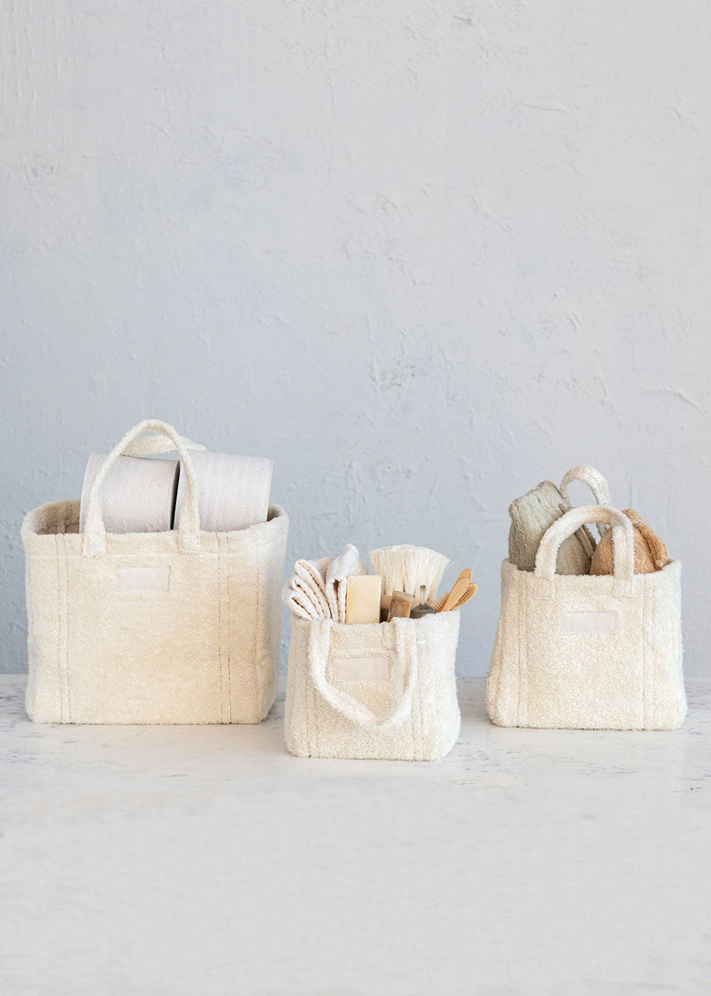 Cotton Terry Tote Bags | Large