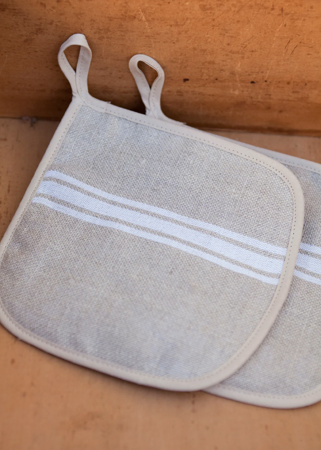 Thieffry Linen Pot Holder | White