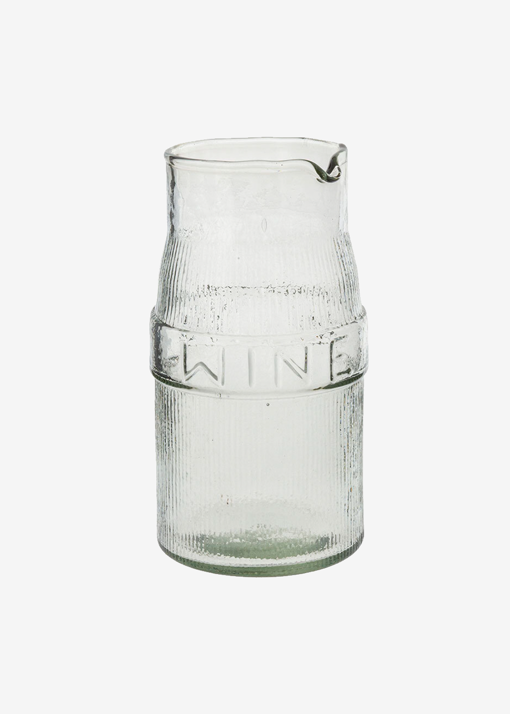 Wine Pressed Glass Pitcher